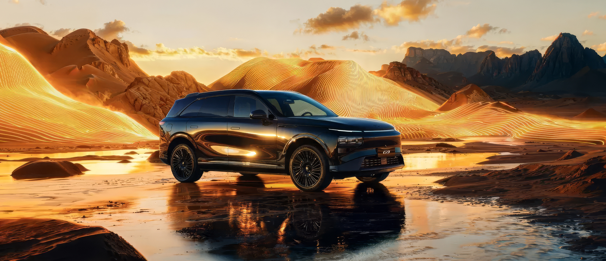 XPENG G9<br />
SUV el&eacute;ctrico con dise&ntilde;o premium.